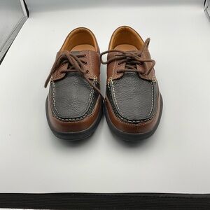 Dr. Comfort Patrick Men's 8.5M Brown Black Leather Therapeutic Boat Shoes